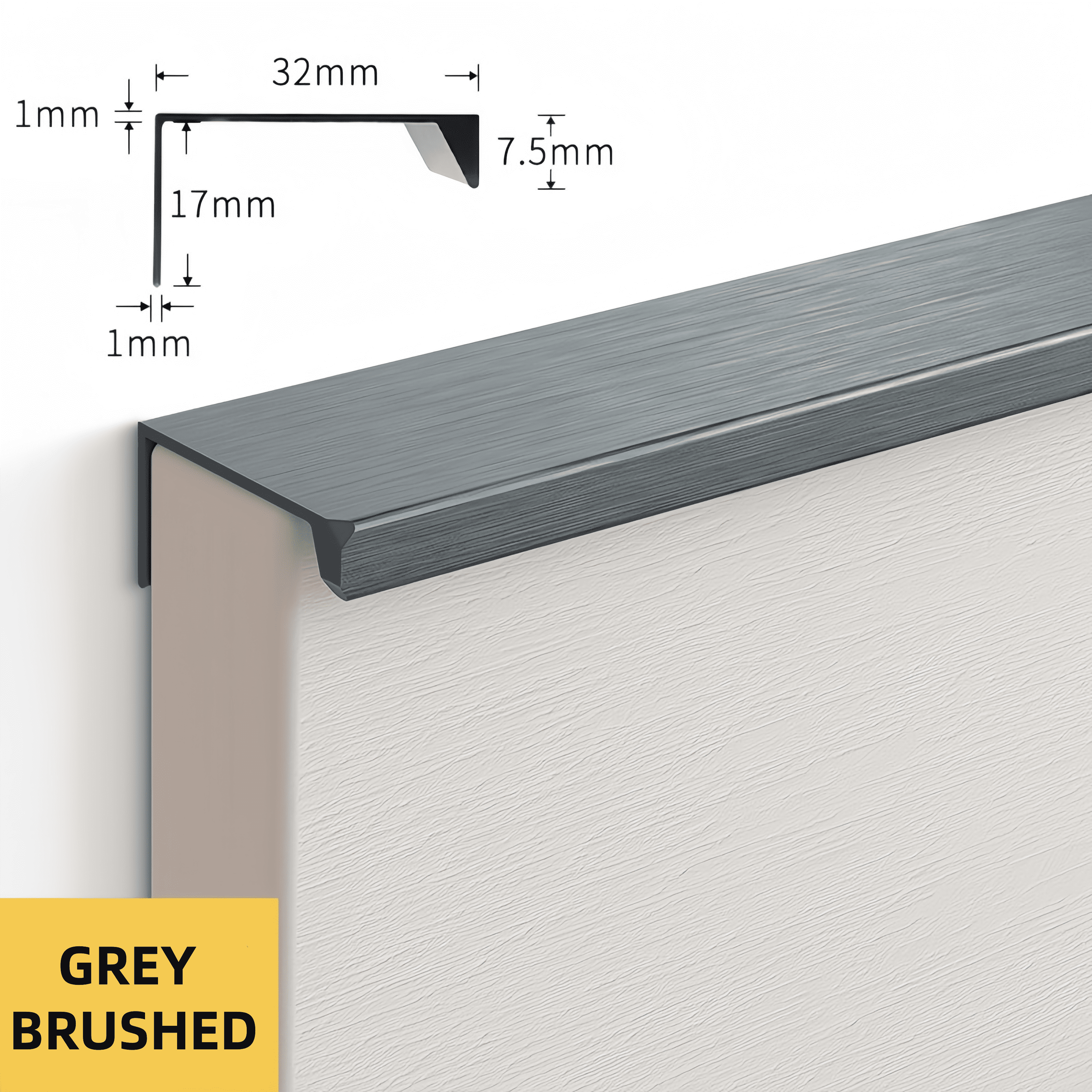 GREY BRUSHED