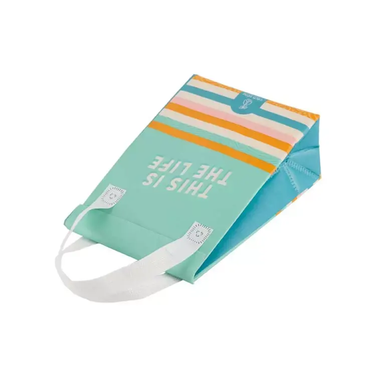 Customized Promotion Portable Insulated Lunch thermal Non Woven Food Delivery Cooler bag