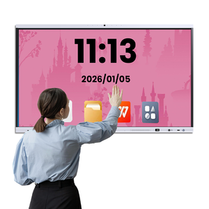 Tableau blanc interactif intelligent certifié EDLA, tableau blanc interactif AI, 4K, 40 points tactiles, cadre en aluminium, IFPD tout-en-un, 65/75/86/98 pouces, école - Product Image 5