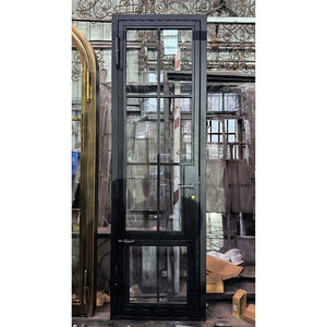 Porte en acier et verre sécurisée pour petits animaux, style Crittall, usage commercial, entrée insonorisée, pour extérieur, hôtel, villa - Product Image 1