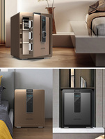 Coffre-fort électronique Onnais de grande taille (2,7 pieds cubes) pour la maison, l'hôtel, les entreprises, avec lecteur d'empreintes digitales
