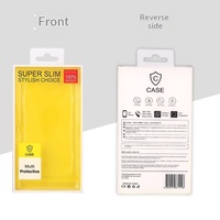 Boîte en plastique PVC transparente BOHE pour étuis de téléphone portable, emballage d'électronique grand public en stock