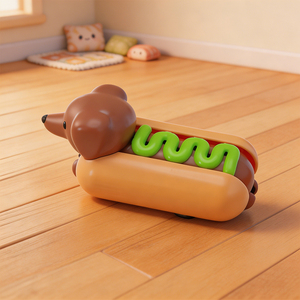 Cute Hot Dog Sausage Dog Pull Back Car <b>Toy</b> Novelty Food Shaped Inertia <b>Vehicle</b> for Kids Party Favors and Collectibles - Product Image 4