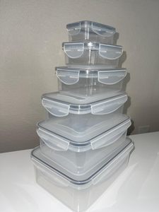 16 Parça Plastik Kolay Kapanan Hava Geçirmez Sürdürülebilir Yemek Hazırlığı Saklama Kapları 16 İstiflenebilir Mutfak Kileri Saklama Kabı 3L - Product Image 6