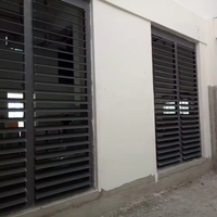 Store banne horizontal automatique en alliage d'aluminium pour extérieur avec volet de ventilation et lame pour fenêtre