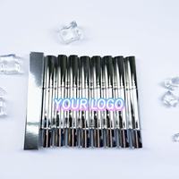 Rouge à lèvres mat velours végétalien haute pigmentation pour maquillage peaux foncées, tube argenté de luxe, fabricant de marque privée, faible MOQ, vente en gros