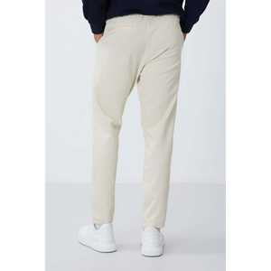 Pantalones Deportivos para Hombre en Color Beige, Texturizados, 100% Algodón, Felpa Francesa, Corte Estándar, Transpirables, 82155 - Product Image 1