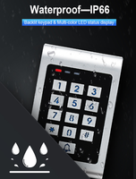 Lecteur de carte EM 125KHz RFID avec clavier métallique, application Tuya, contrôle d'accès aux portes, étanche IP66, extérieur, 10 000 utilisateurs, code