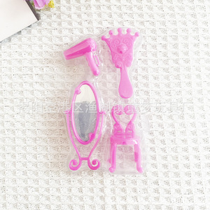 Accessoires pour poupées, chapeaux, chaussures, sacs, ensembles de jouets, accessoires, miroirs, peignes, jouets miniatures en blister pour jeux d'imitation - Product Image 4