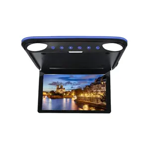 Hot sale Ultra thin 12.1 inch ceiling car mounted MP5 display car roof player Flip-down for Universal cars IPS 1080P Screen