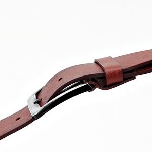 Handmade High Quality <b>Tan</b> Cow Hide <b>Leather</b> <b>Belt</b> Zinc Alloy Buckle 3.5CM Width Adjustable Length <b>Men's</b> Fashion Casual - Product Image 5
