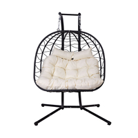 Usine personnalisée haute qualité pliant Double siège extérieur jardin Patio balcon meubles hamac panier suspendu balançoire oeuf chaise