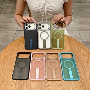 เคสโทรศัพท์แบบด้านเนื้อสัมผัสฟรอสต์แมท สำหรับ iPhone 16, เคสกันกระแทกแบบหนาพิเศษพร้อมวงแหวนแม่เหล็กสำหรับ iPhone 16 - Product Image 1