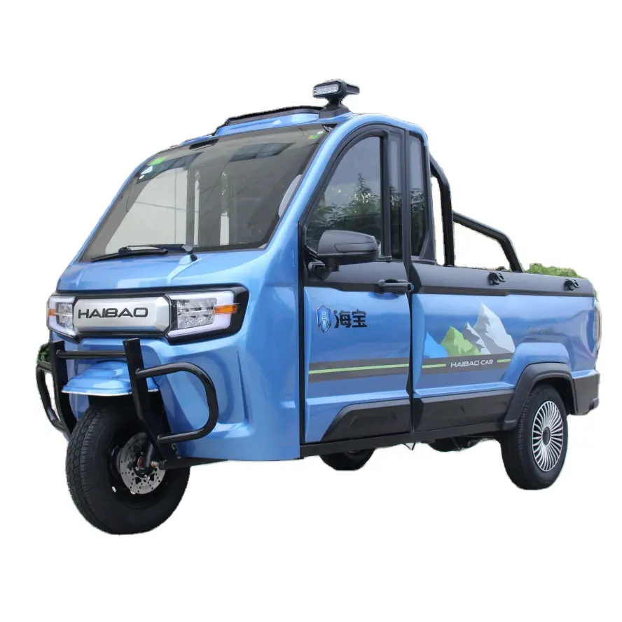 Cina prezzo di fabbrica 2000WD camion da carico elettrico pick-up 2 posti a doppio scopo piccolo pick-up