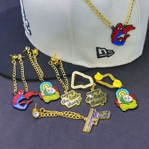 Broches para Gorra NewEra, de Aleación con Recubrimiento de Esmalte, Diseño de Dibujos Animados, Decorativos, para Gorras de Golf, Cabeza Redonda de 12 mm, Uso General - Product Image 1