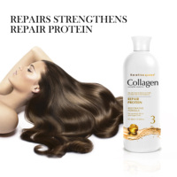 Traitement capillaire professionnel OEM personnalisé 800 ml au collagène et aux protéines, réparation à la kératine, traitement biologique à la biotine et aux herbes