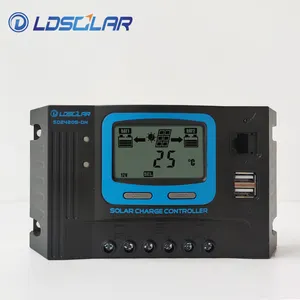 LDSOLAR工厂实时能量统计功能共负双电池pwm太阳能控制器char 20Ager