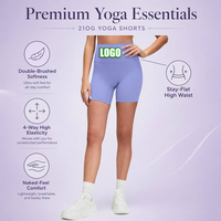 Shorts de yoga taille haute pour femmes, en nylon et élasthanne 210G, effet ventre plat et lifting des fesses, pour le sport, la course et l'entraînement