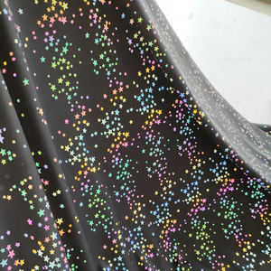 Tùy Chỉnh <span class=keywords><strong>Hi</strong></span> <span class=keywords><strong>Vis</strong></span> Bầu Trời Đầy Sao In 4 Way Stretch Spandex Cầu Vồng Phản Quang Vải Dệt Kim Cho Xà Cạp Thời Trang Quần Áo May Mặc - Product Image 5