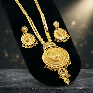 Wholesale Forming 14K 18K 24K Micro Gold Filled <b>Long</b> <b>Necklaces</b> Set, Traditional Design Jewelry Set, Fashion <b>Long</b> <b>Necklaces</b> Set. - Product Image 3