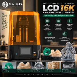 Imprimante 3D LCD haute précision 16K avec structure d'axe Z stable pour les applications de bijouterie et dentaires - Product Image 1