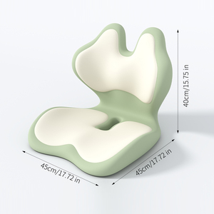 Ergonomic U Shape <b>Memory</b> <b>Foam</b> Seat <b>Cushion</b> Lumbar Support Pillow for Chair Buttocks Pain Relief Solid Green Color - Product Image 6