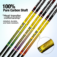 Nouvelle arrivée flèches en carbone pur ID 4.2mm flèches de chasse pour la pratique de la rectitude. 006 pour les arcs classiques à poulies