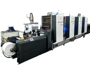 Máy in logo Áp phích cuốn sách máy in quay Máy in nhãn UV CuộN để cuộn máy in với flexo UV véc ni đơn vị - Product Image 1