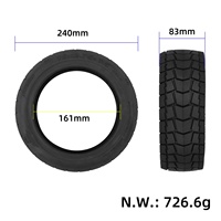Neumático sin Cámara 10*2.75-6.5 para Scooter Eléctrico Kukirin G2 Speedway 5 Dualtron 10 Pulgadas 10x2.75-6.5