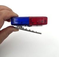 Lampe clignotante rouge et bleue avec lampe torche LED, lumière d'épaule, lumière d'avertissement d'urgence, lumière stroboscopique