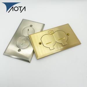 Copper Faced Recessed Floor <strong>Outlet</strong> Floor-mounted <strong>Outlet</strong> - Product Image 5