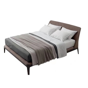 하이 퀄리티 탑 그레인 암소 가죽 절묘한 디자인, 독보적인 컴포트 침대를 위한 중국산 - Product Image 2