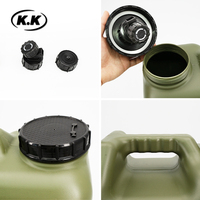 Kawagebo Kamp (KK) Conteneurs de stockage d'eau en HDPE sans BPA de 4 gallons, bidon d'eau avec robinet pour le camping en plein air, les pique-niques