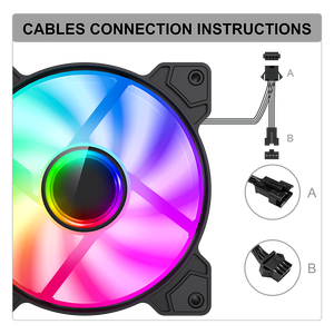 Ventilateur esclave ARGB GAMEMAX FN12A-S6I 12 cm 12V LED pour ordinateurs de jeu et ordinateurs portables, ventilateurs de refroidissement de boîtier <span class=keywords><strong>120</strong></span> mm 1250 ARGB - Product Image 5