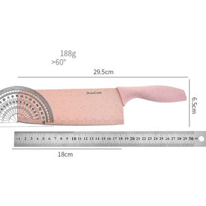 Ensemble de 6 couteaux de chef en paille de blé écologique DD1648 avec étui et ciseaux, bloc de cuisine – Vente en gros - Product Image 2