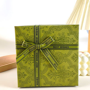 Nhỏ Màu Xanh Lá Cây Tùy Chỉnh In Ấn Ribbon Dây Kéo Đồ Trang Sức Hộp Quà Tặng Bao Bì Thanh Lịch Thiết Kế Logo Hộp Đồ Trang Sức Với Bow - Product Image 5