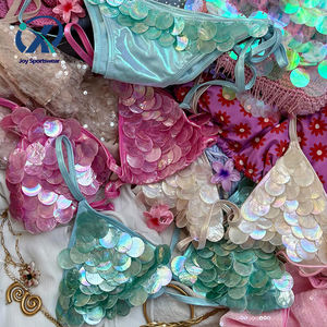 <span class=keywords><strong>Bikini</strong></span> <span class=keywords><strong>di</strong></span> <span class=keywords><strong>Lusso</strong></span> con Paillettes a Forma <span class=keywords><strong>di</strong></span> Conchiglia 2026, Costume da Bagno da Donna all'Ingrosso, Logo Personalizzato, <span class=keywords><strong>Bikini</strong></span> Triangolare - Product Image 1