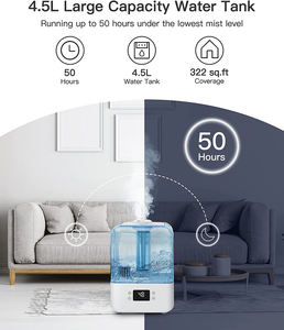 Humidificateurs d'air <span class=keywords><strong>MERCA</strong></span> 4L 4.5L 5L couleur bleu blanc télécommande tactile humidificateurs réglables Mode brouillard humidificateurs d'air - Product Image 5