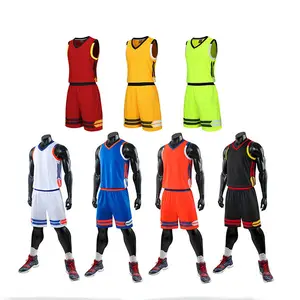 Maillot de basket-ball logo personnalisé en polyester, vente en gros