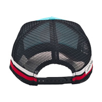 Logo personnalisé broderie camionneur casquette patchs fer sur respirant casquette de Baseball en gros 5 panneau tendance maille camionneur chapeau tissé Patch