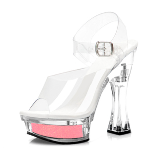 Sandali con Tacco a Spillo da 14cm Stile Esotico e Gotico, Scarpe Erotiche da Letto, Accattivanti per Drag Party, Nightclub e Bar - Product Image 2