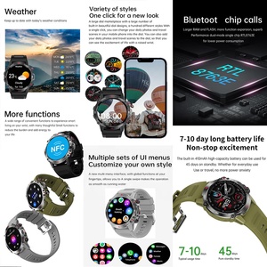 <span class=keywords><strong>แอ</strong></span>ป FitCloudPro ควบคุมหน้าจอ AMOLED โทรผ่านบลูทูธ นาฬิกาอัจฉริยะ HK87 รองรับ NFC สำหรับกิจกรรมกลางแจ้ง ติดตามการออกกำลังกาย นาฬิกาอัจฉริยะ HK87 - Product Image 5