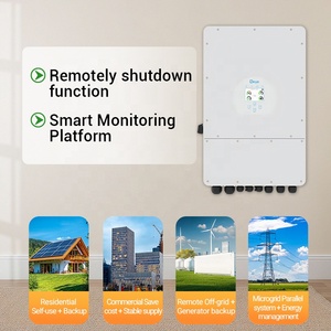 Onduleur solaire hybride Deye version UE 15 kW 20 kW 25 kW à onde sinusoïdale pure triphasé avec double MPPT - Product Image 3