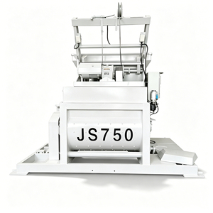 Malaxeur à béton à double arbre forcé <span class=keywords><strong>Pro</strong></span> JS750 750L, équipement de mélange haute vitesse avec pompe et moteur 5M/H pour le marché mondial - Product Image 1