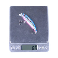 Leurre de pêche en gros 68mm 6.5g 9 couleurs, leurre minnow dur artificiel coulant avec yeux 3D et hameçons triples