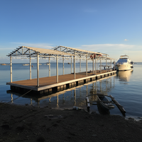 Plateforme de fête flottante avec base en aluminium, maison flottante, villa aquatique de luxe