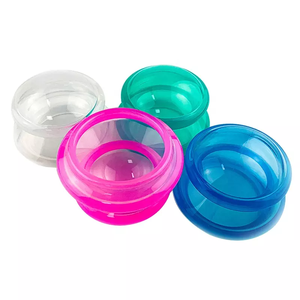 Juego de terapia de ventosas de silicona, masaje anticelulítico, Juego de 4 tazas, masajeador corporal, cajas de cartón, silicona de grado médico transparente Ce, RB, - Product Image 1