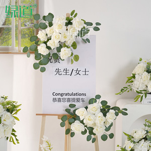 ฐานจัดดอกไม้สำหรับส่งมอบโดยรถยนต์กรีนเวย์ กุหลาบ พีโอนี ดอกเบญจมาศ ดอกไม้พลาสติก ดอกไม้ผ้าไหม สำหรับตกแต่งพิธีในร้าน 4S - Product Image 4
