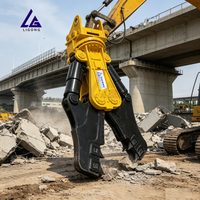 Cisaille de démolition de béton testée en usine pour excavatrice, conforme CE, haute force de broyage, démolition intérieure
