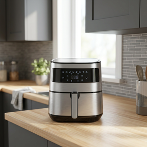 YUNCHA Classic New Design Square Electric <b>Air</b> <b>Fryer</b> 6.4L Capacity <b>Digital</b> Control Nonstick Coating Energy Saving 1700W Household - Product Image 3